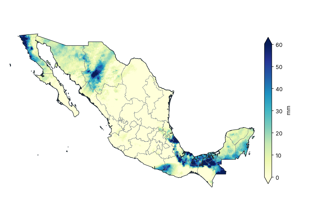 Accumulated precipitation