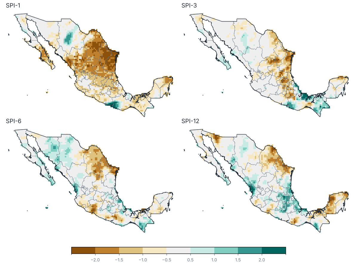 Standardized Precipitation Index (SPI) ending February 2026