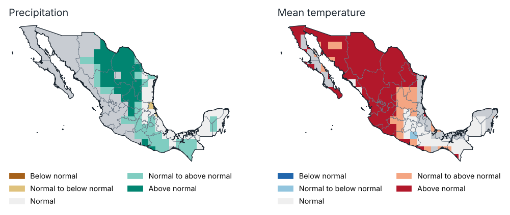 Outlook for April 2026: most likely tercile