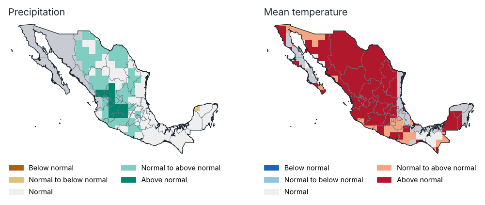 Outlook for Apr–Jun 2026: most likely tercile