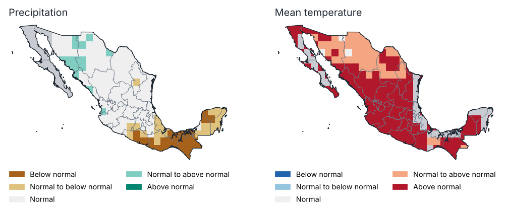 Outlook for Jun–Aug 2026: most likely tercile