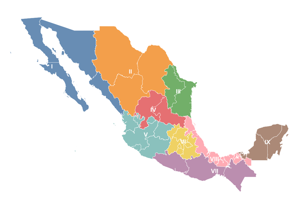 Regiones climáticas del reporte
