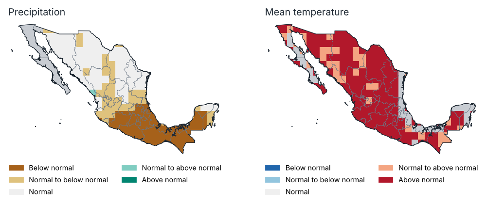 Outlook for August 2026: most likely tercile