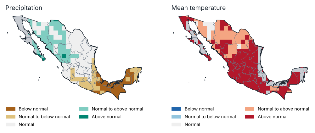 Outlook for Aug–Oct 2026: most likely tercile